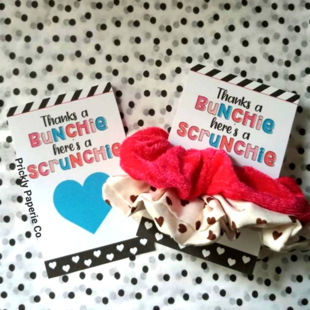 Scrunchie Thank You Cards